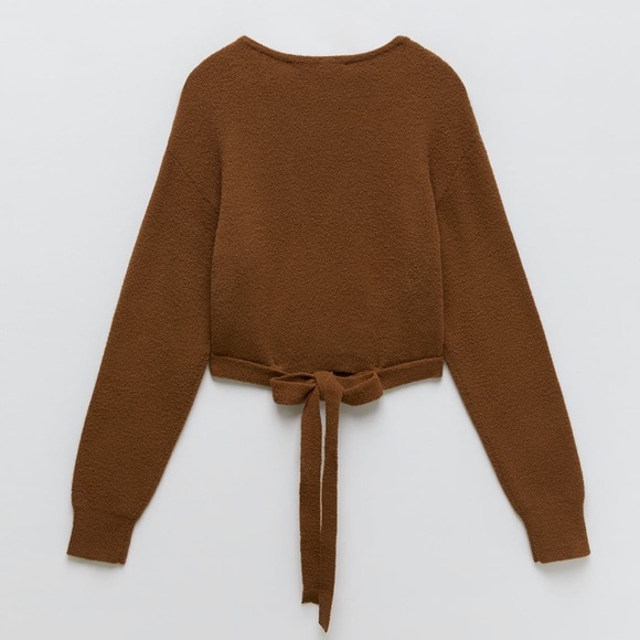 Zara Knit Wrap Sweater - Picture 5 of 9